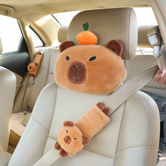 Capybara Plush Car Accessories